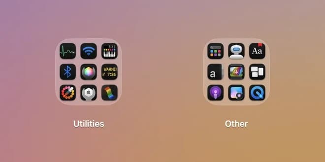 Utilities and Other folders in Halo Launch
